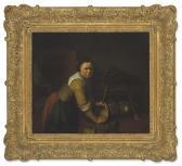 DULLAERT Heyman 1636-1684,A maid washing pans in a kitchen,Christie's GB 2021-07-09