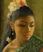 DULLAH Saiman 1919-1996,Balinese girl,Zeeuws NL 2018-12-05