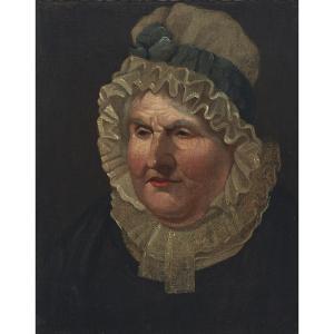 DULONGPRÉ Louis 1759-1843,PORTRAIT OF A LADY IN A RIBBON-TIED BONNET,Waddington's CA 2018-03-03