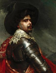 DULUARD Hippolyte F. Leon 1871-1924,Portrait of a cavalier,Bonhams GB 2017-11-21
