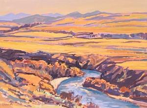 DUMA William Bill 1936,Fall Stream,1982,Lando Art Auction CA 2023-10-15