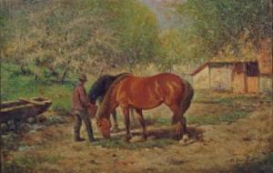 DUMAREST Charles,Feeding the Horses,Hartleys Auctioneers and Valuers GB 2009-03-11