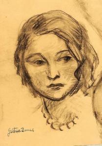 DUMAS Pierre Henri 1886-1967,Portrait de jeune femme,Toledano FR 2017-12-09