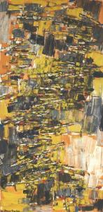 DUMITRESCO Natalia,Abstraction sur fond jaune,AuctionArt - Rémy Le Fur & Associés 2024-03-21