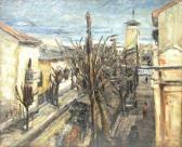 Dumitrescu Alexandru 1908-1975,Street in Giurgiu,Alis Auction RO 2007-09-02