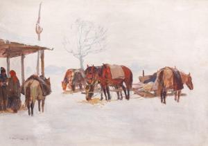 Dumitrescu Ion Stoica 1886-1956,Stagecoach,Artmark RO 2023-09-20
