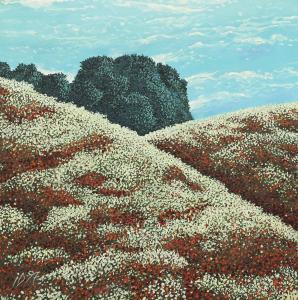 dumitru ion 1943-1998,Hills with poppies and daisies,Artmark RO 2014-04-08