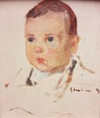 DUMITRU Stoica 1886-1956,Cap de copil / Child Portrait,GoldArt RO 2017-04-26