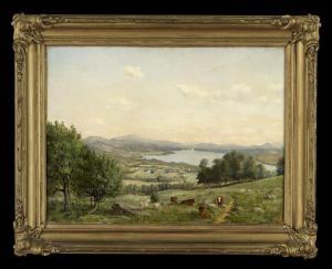 DUMMER Joseph Owen 1860-1935,View of Lake Weld, 
Maine,1885,New Orleans Auction US 2011-06-04