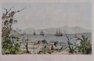 DUMONT D URVILLE JULES SEBASTIEN CESAR 1790-1842,Akaroa Bay,1840,International Art Centre 2017-04-04