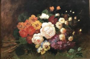 DUMONT Francois 1850-1920,Bouquet de fleurs,EVE FR 2023-02-23