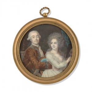 DUMONT Francois I 1751-1831,Double portrait d'une femm,1782,Artcurial | Briest - Poulain - F. Tajan 2024-03-21