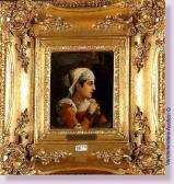 DUMONT Francois I 1751-1831,Profil de jeune fille,1818,VanDerKindere BE 2009-02-17