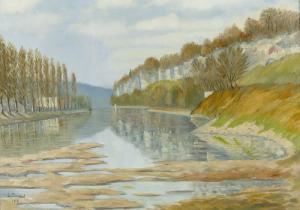 DUMONT Jo 1900-1900,Herbstliche Flusspartie.,Dobiaschofsky CH 2005-05-01