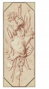 DUMONT LE ROMAIN Jean, ou Jacques 1701-1781,A pair of designs for trophies,Christie's GB 2023-07-04