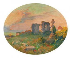 DUMOULIN Louis 1860-1924,Ruines sur les hauteurs de Veules,1903,AuctionArt - Rémy Le Fur & Associés 2022-06-17