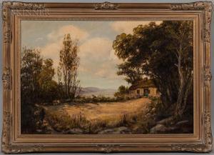 DUNCAN Frederick 1800-1900,Thatched Cottage in a Clearing,Skinner US 2018-11-29
