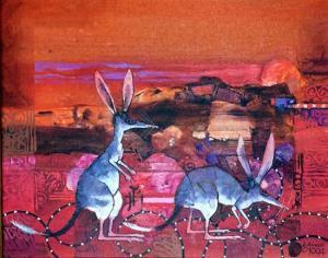 DUNCAN Garry 1954,Bilbies Outback,1997,Theodore Bruce AU 2017-05-28