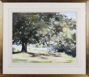 DUNCAN Janet 1944-2010,Walking the Dog in the Sun, Shiplake,Tooveys Auction GB 2022-06-08