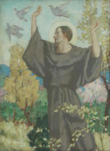DUNCAN John McKirdy 1866-1945,St Francis and the Doves,Bonhams GB 2023-05-17