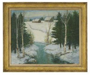 DUNCAN RODICK CHARLES E. 1874-1940,Maine - Winter Trout Brook,New Orleans Auction US 2020-10-28
