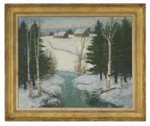 DUNCAN RODICK CHARLES E. 1874-1940,Maine - Winter Trout Brook,New Orleans Auction US 2020-08-29