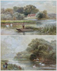 DUNCAN Walter 1848-1932,Clevedon Woods on the Thames,1910,David Duggleby Limited GB 2024-04-04