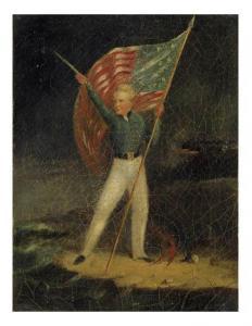 DUNCANSON Robert Scott 1821-1872,Young America,1846,Swann Galleries US 2012-10-18