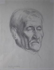 DUNDAS Douglas Robert 1900-1981,Portrait of an Old Man,1932,Theodore Bruce AU 2016-07-31