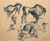 DUNKEL Joachim 1925-2002,Konvolut von sechs Zeichnungen,Galerie Bassenge DE 2014-05-31