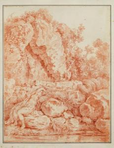 DUNKER Balthasar Anton 1746-1807,Nymph sleeping by a spring,Galerie Koller CH 2024-03-22