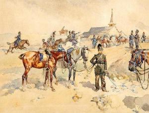DUNKI Louis 1856-1915,Kavalleristen bei der Rast,2016,Zofingen CH 2016-12-10