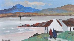 DUNLEAVY Robert 1970,PATH TO THE SHORE, WEST OF IRELAND,Ross's Auctioneers and values IE 2017-06-28