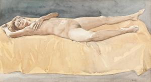 DUNLOP Brian James 1938-2009,RECLINING NUDE,Deutscher and Hackett AU 2018-08-29