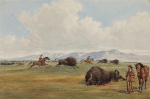 Dunmore Murray Alfred, Lord,THE BUFFALO HUNT,Sotheby's GB 2018-01-17