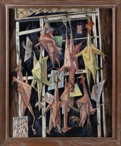 DUNN CLIFFORD EDGAR 1918-1987,Hanging game,Eldred's US 2022-06-16