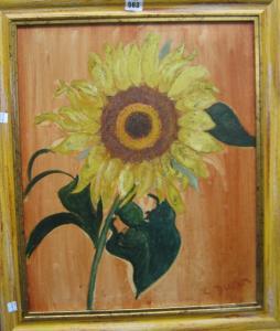 DUNN Clive 1920,Still life of Sunflower,Bellmans Fine Art Auctioneers GB 2010-09-08
