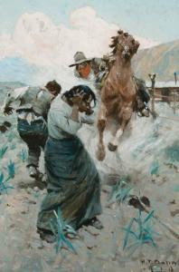 DUNN Harvey T 1884-1952,Esau In Search of a Home,1910,Scottsdale Art Auction US 2023-04-14