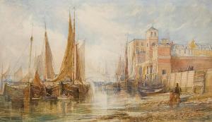 DUNN Henry Treffry 1838-1899,London Thames scene,1865,Bonhams GB 2010-03-04