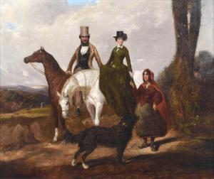DUNN Joseph 1806-1860,Horses and riders,Peter Wilson GB 2023-10-12