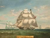 DUNNAGE William 1830-1870,The Schooner Parga of London,1852,Hindman US 2011-11-06