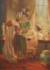 DUNNE A G 1800-1900,Three Women in a Parlor,Burchard US 2006-08-20