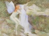 DUNNING John Thompson 1851-1931,A fairy drinking at a waterfall,Woolley & Wallis GB 2013-03-13