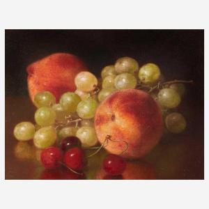 Dunning Robert Spear 1829-1905,Still Life with Peaches, Grapes and Cherries,1894,Freeman 2022-06-07