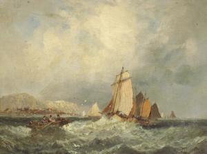 DUNNING William Dale 1946,Anslow Thornley  Fishing Boats in a Swell with Oth,Tennant's GB 2007-03-29