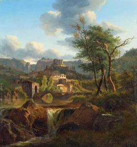 DUNOUY Alexandre,A Mediterranean mountain landscape with view of a ,Galerie Koller 2021-03-26