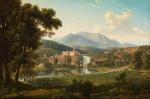 DUNOUY Alexandre 1757-1841,Castello Boncompagni-Viscogliosi und der Wasserfal,Fischer CH 2015-11-25