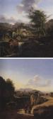 DUNOUY Alexandre 1757-1841,Italian Landscape with Monks (#) Italian Landscape,Sotheby's 2002-04-18