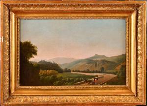 DUNOUY Alexandre 1757-1841,Paysage d\’Italie,Osenat FR 2023-11-26