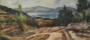 DUNOYER DE SEGONZAC Andre Albert Marie 1884-1974,LE GOLF DE SAINT TROPEZ,1924,Sotheby's 2016-05-10